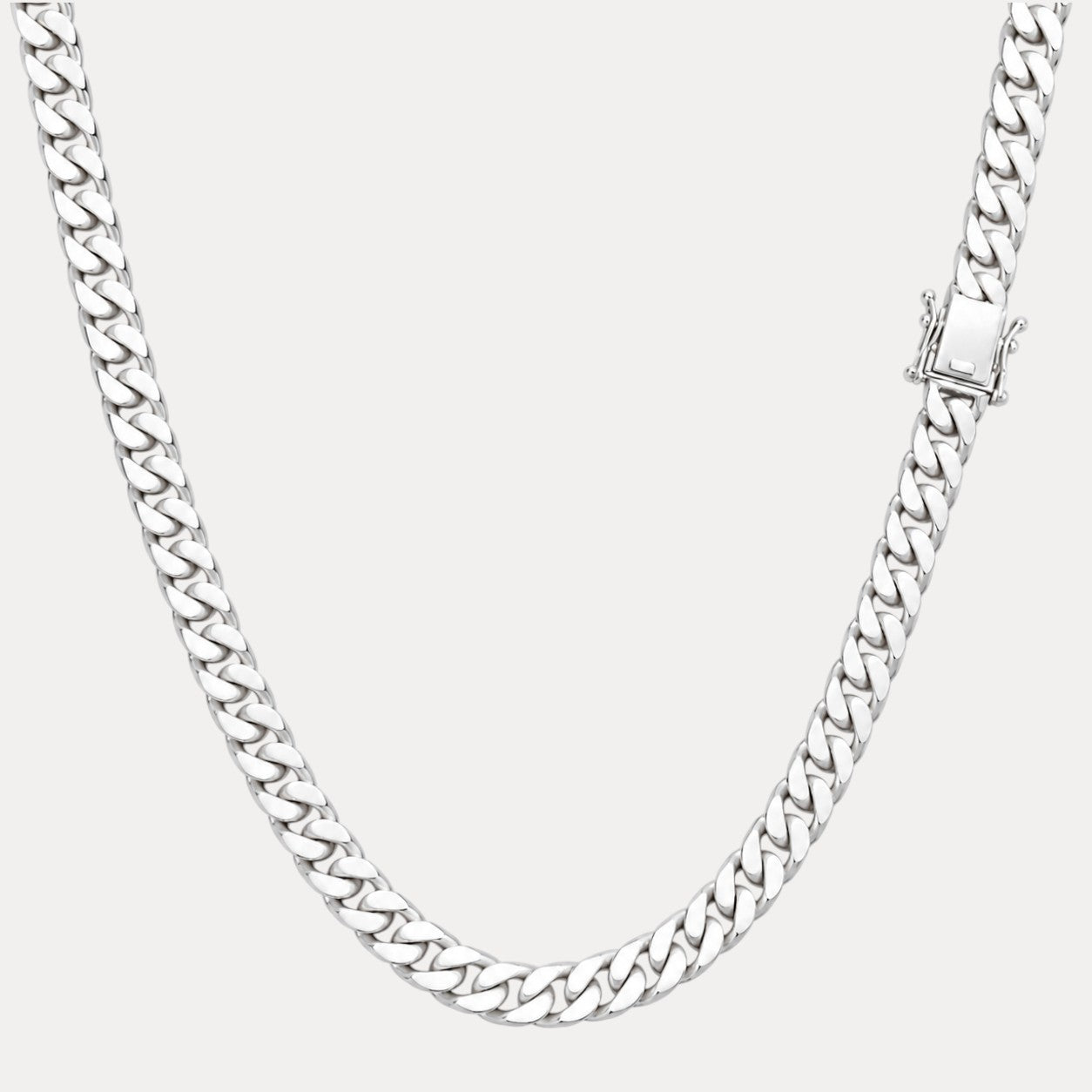 925 Sterling Silver 8mm Modern Miami Cuban Chain Necklace