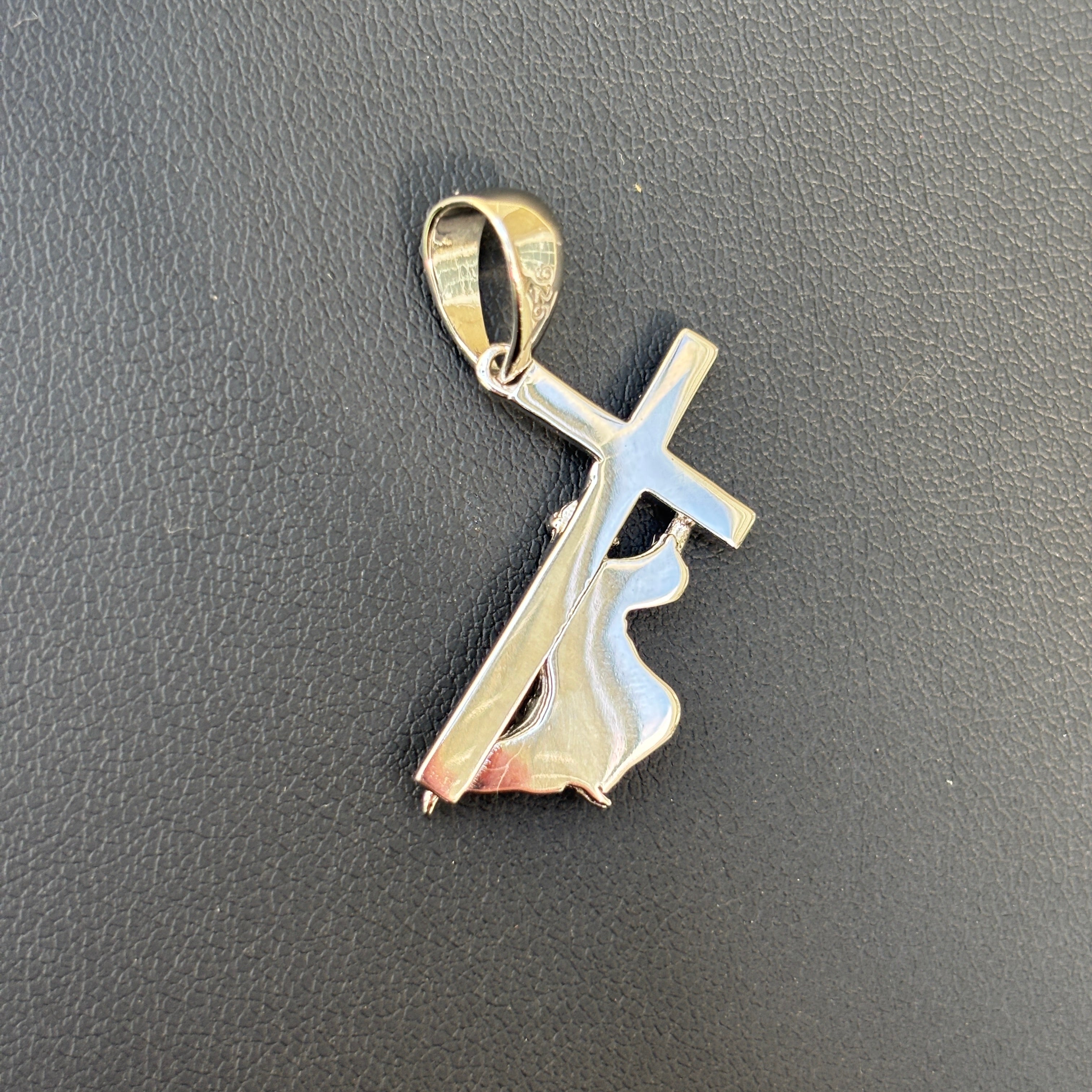 Pendentif Jésus portant une croix en argent sterling 925 - Petit