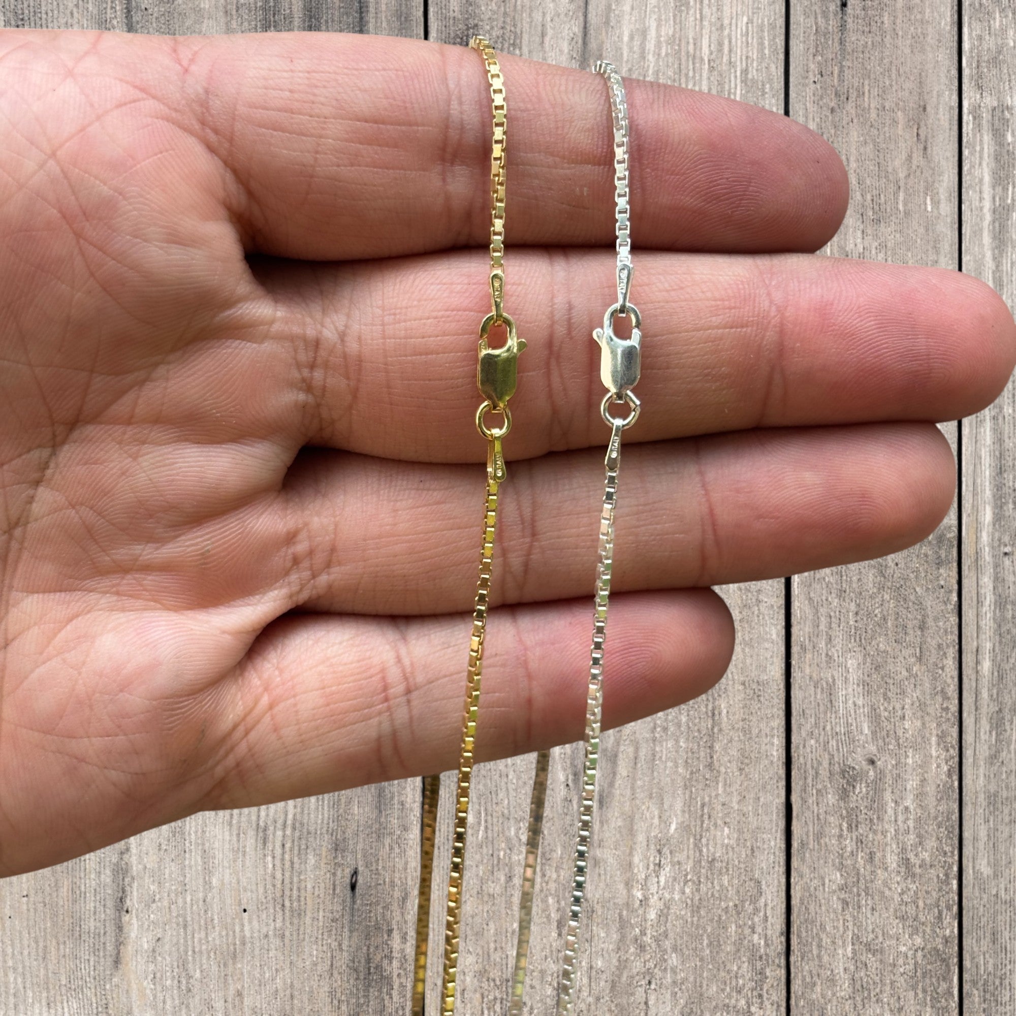925 Sterling Silver 1.5mm Box Chain Necklace