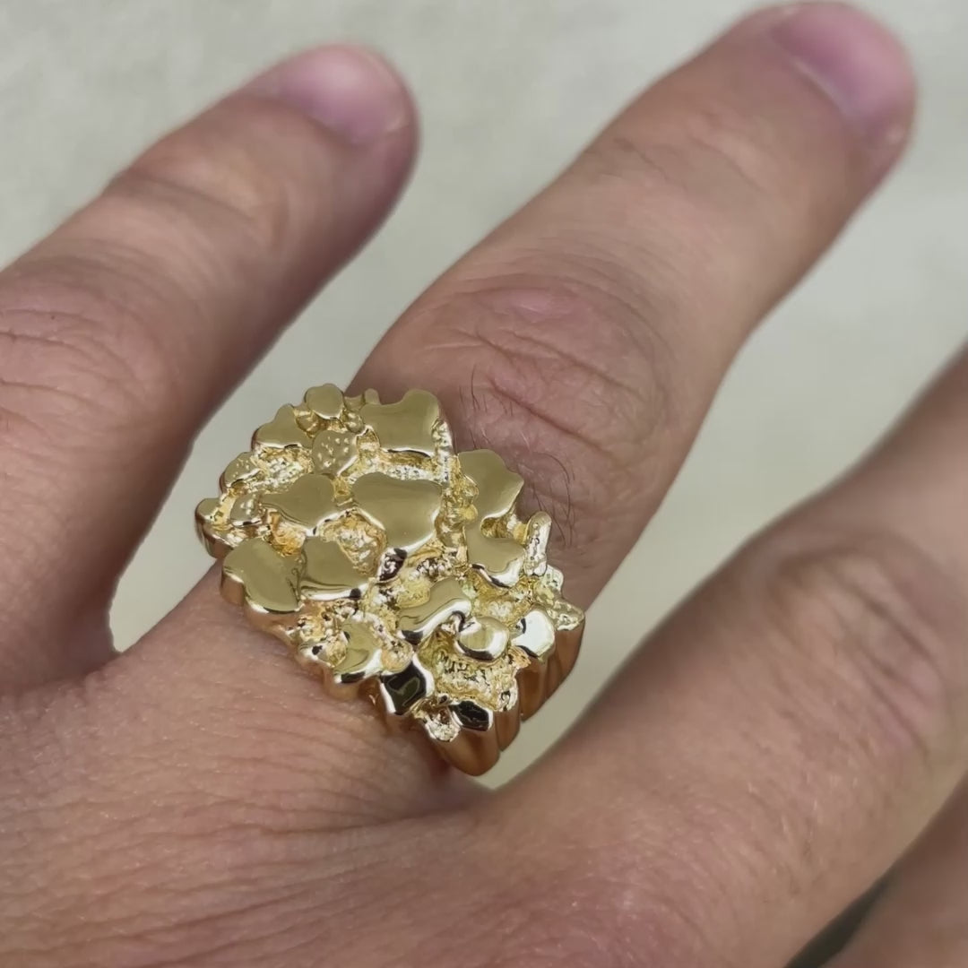 925 Sterling Silver Nugget Ring