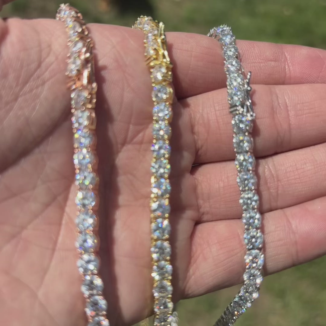 Load video: 5mm diamond cut 925 sterling silver rope chains. Rope chains are great mens chains for everyday wear.