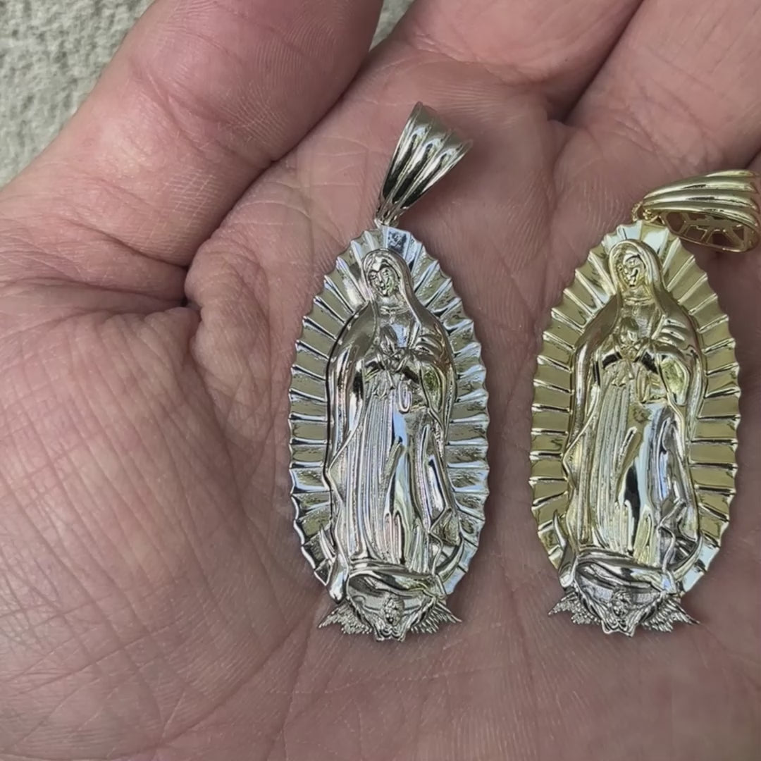 925 Sterling Silver Virgin Mary Pendant