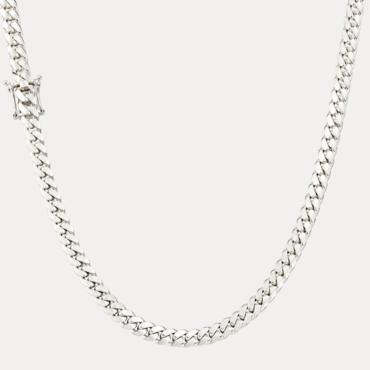 999 Fine Silver 10mm Miami Cuban Chain Necklace