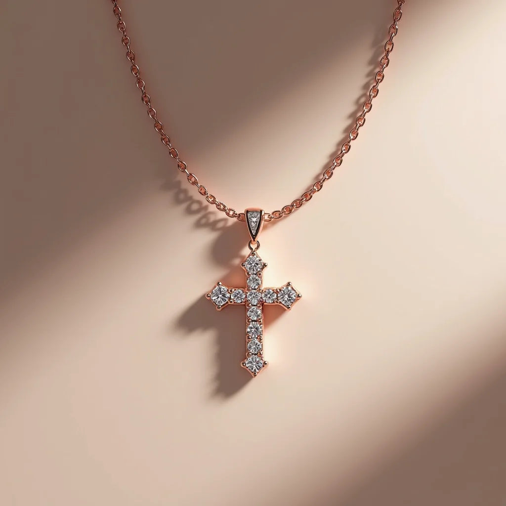 Moissanite Cross Pendants - Moissanite Cross Pendants: Everyday Sparkle and Elegance