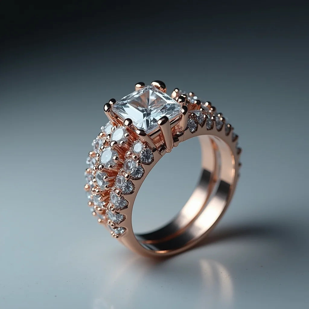 Iced Out Moissanite Rings - Iced Out Moissanite Rings Sparkle Without Sacrifice