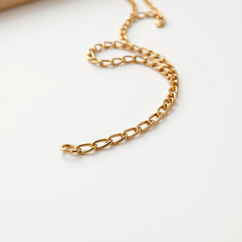 Franco chain necklace with detailed links resting on a light neutral surface under soft natural light