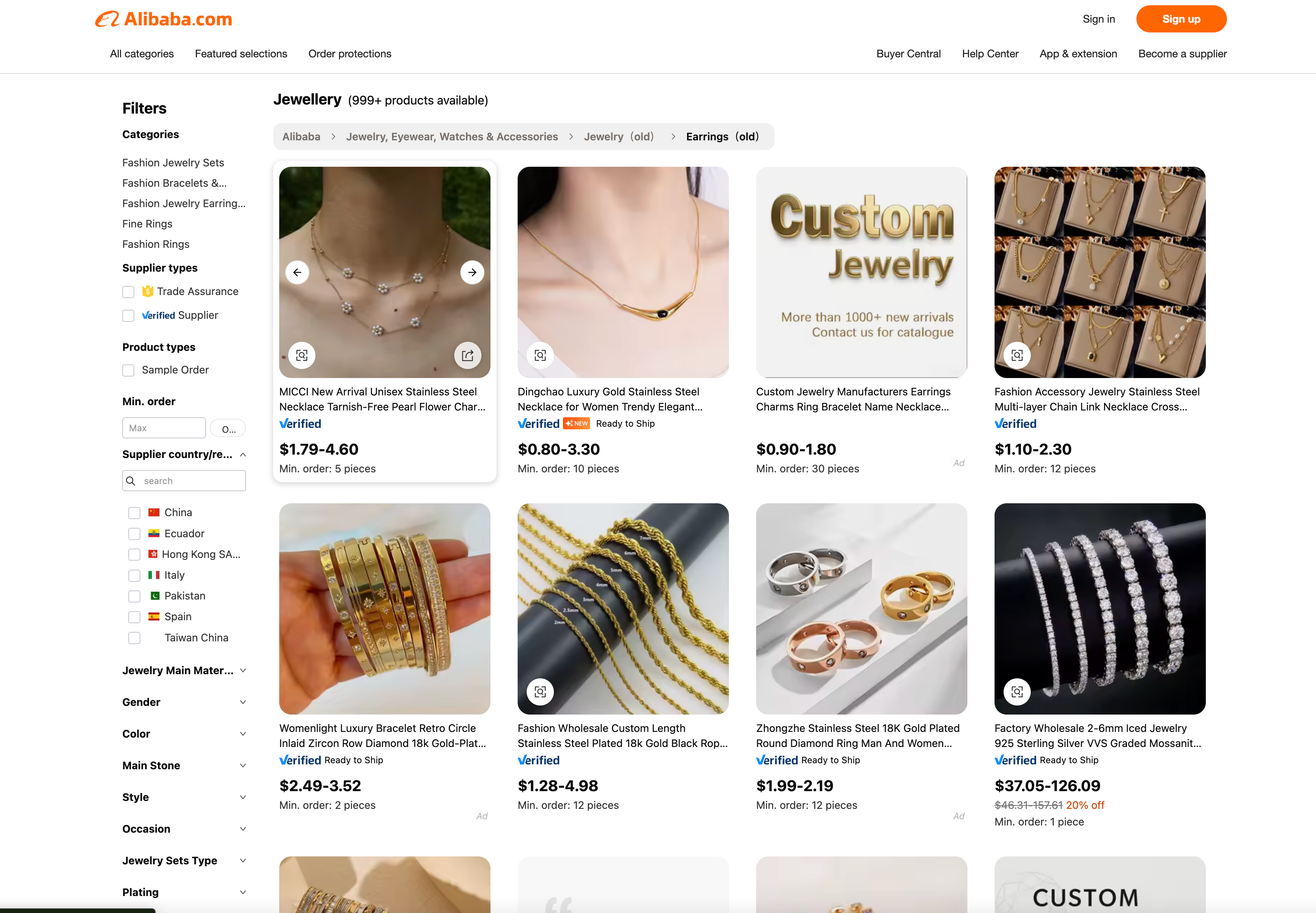 Buying Jewelry From Alibaba: Wholesale Reality, Quality Risks, and Who ...