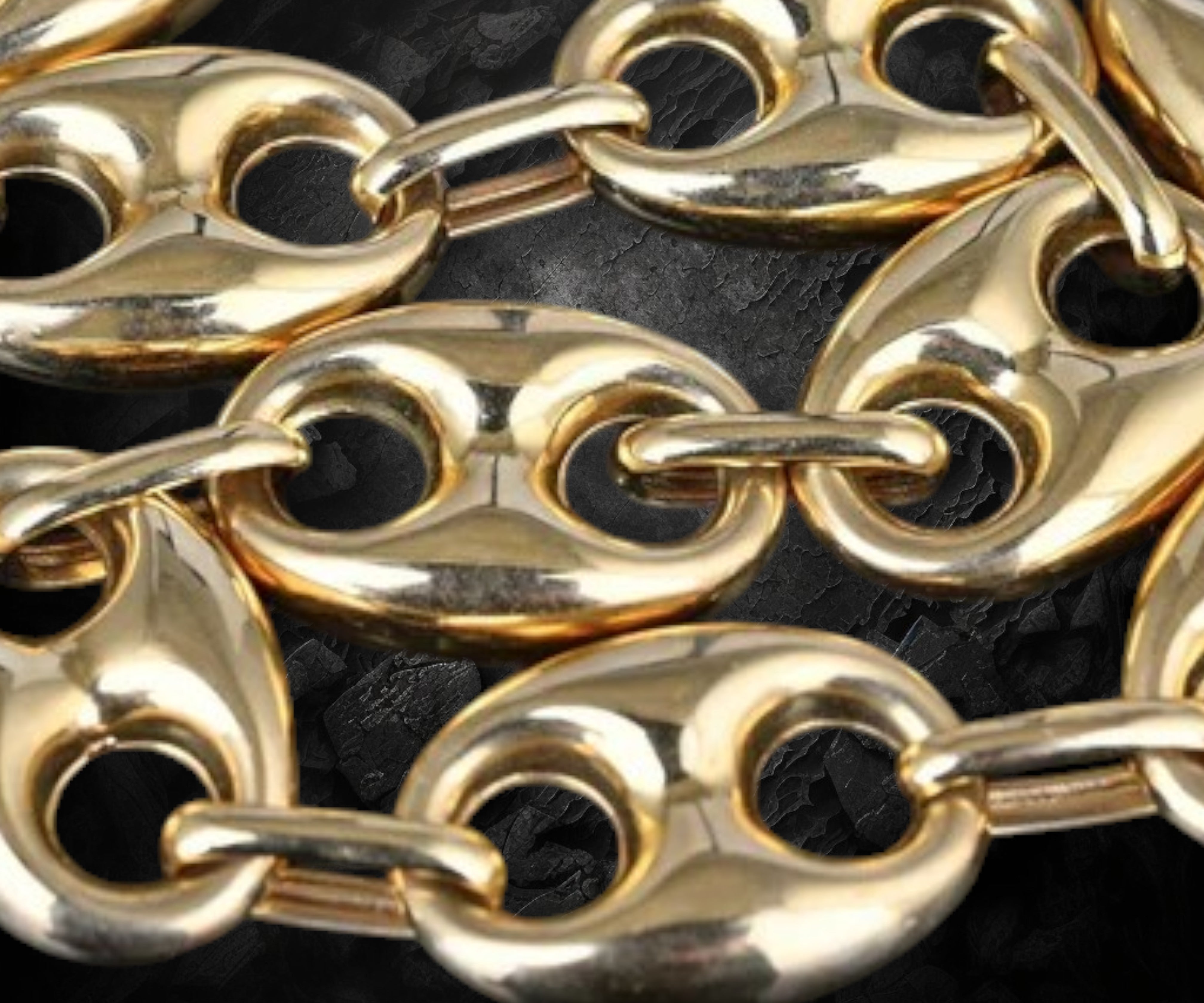 Puffed gucci chain