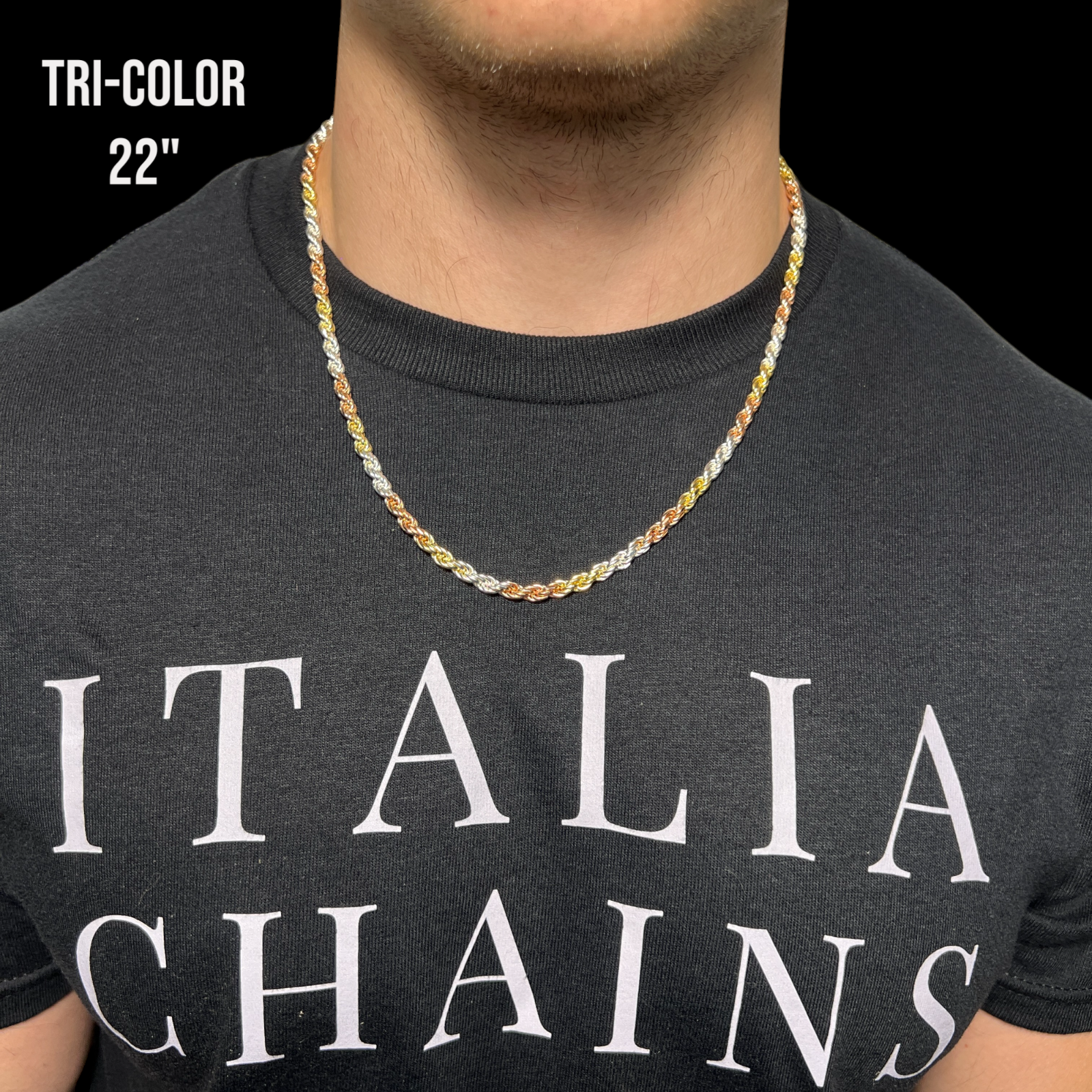 925 Sterling Silver 5mm Diamond Cut Rope Chain Necklace
