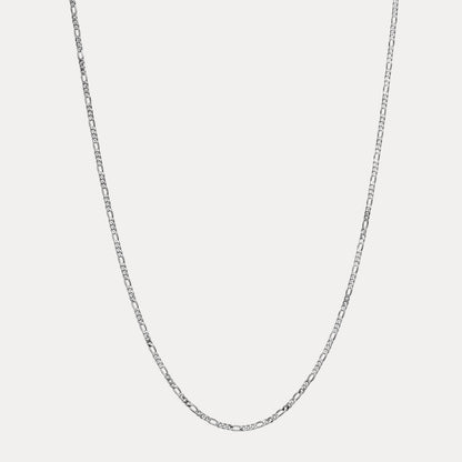 925 Sterling Silver 3mm Figaro Chain Necklace