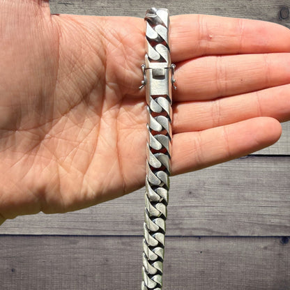 925 Sterling Silver 12mm Modern Miami Cuban Chain Necklace