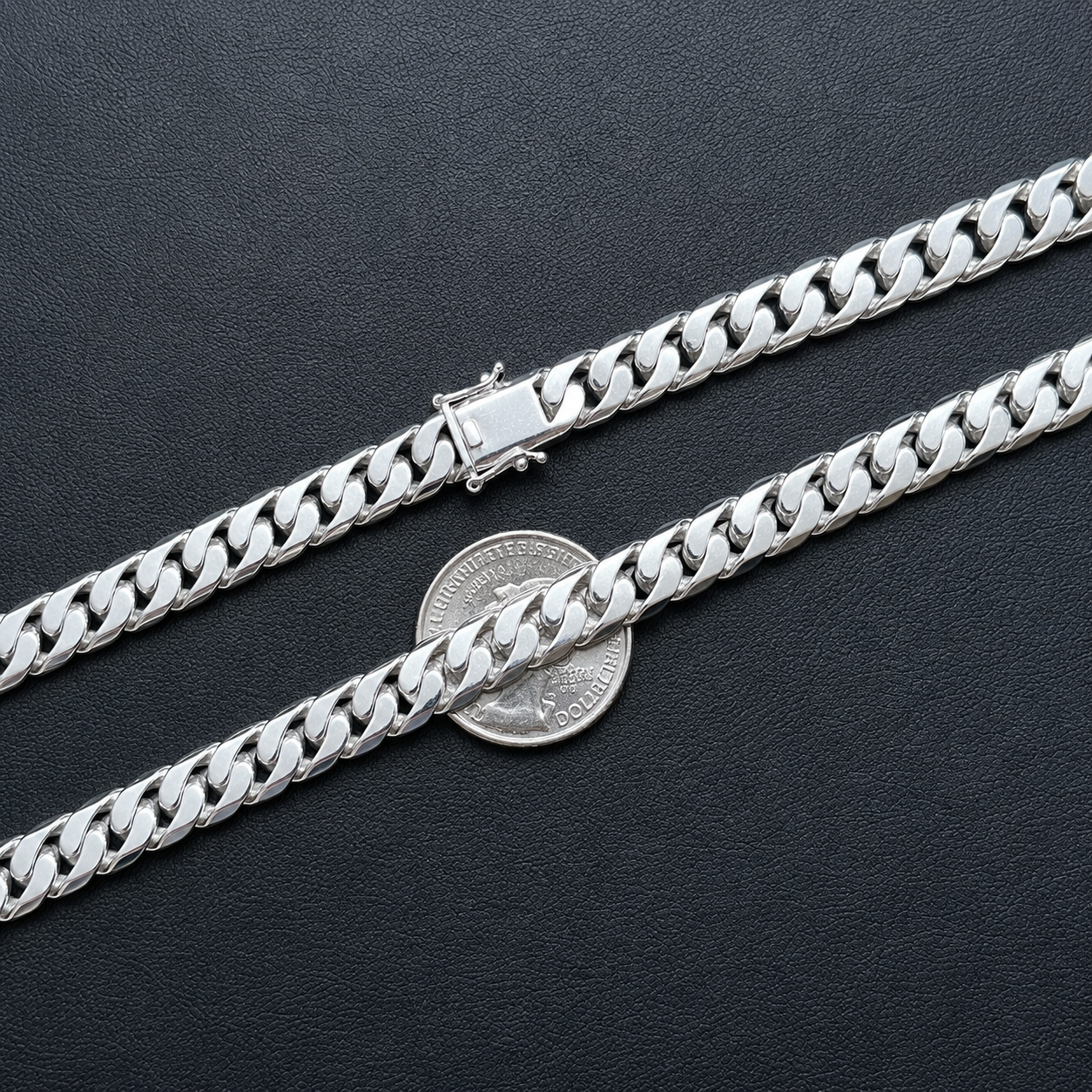 925 Sterling Silver 8mm Modern Miami Cuban Chain Necklace