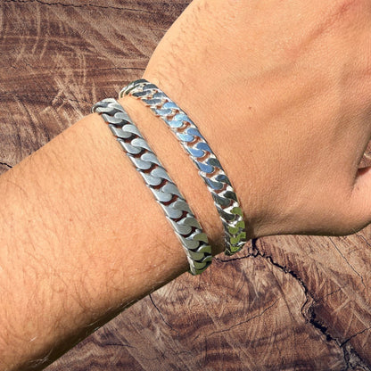 925 Sterling Silver 8mm Modern Miami Cuban Bracelet