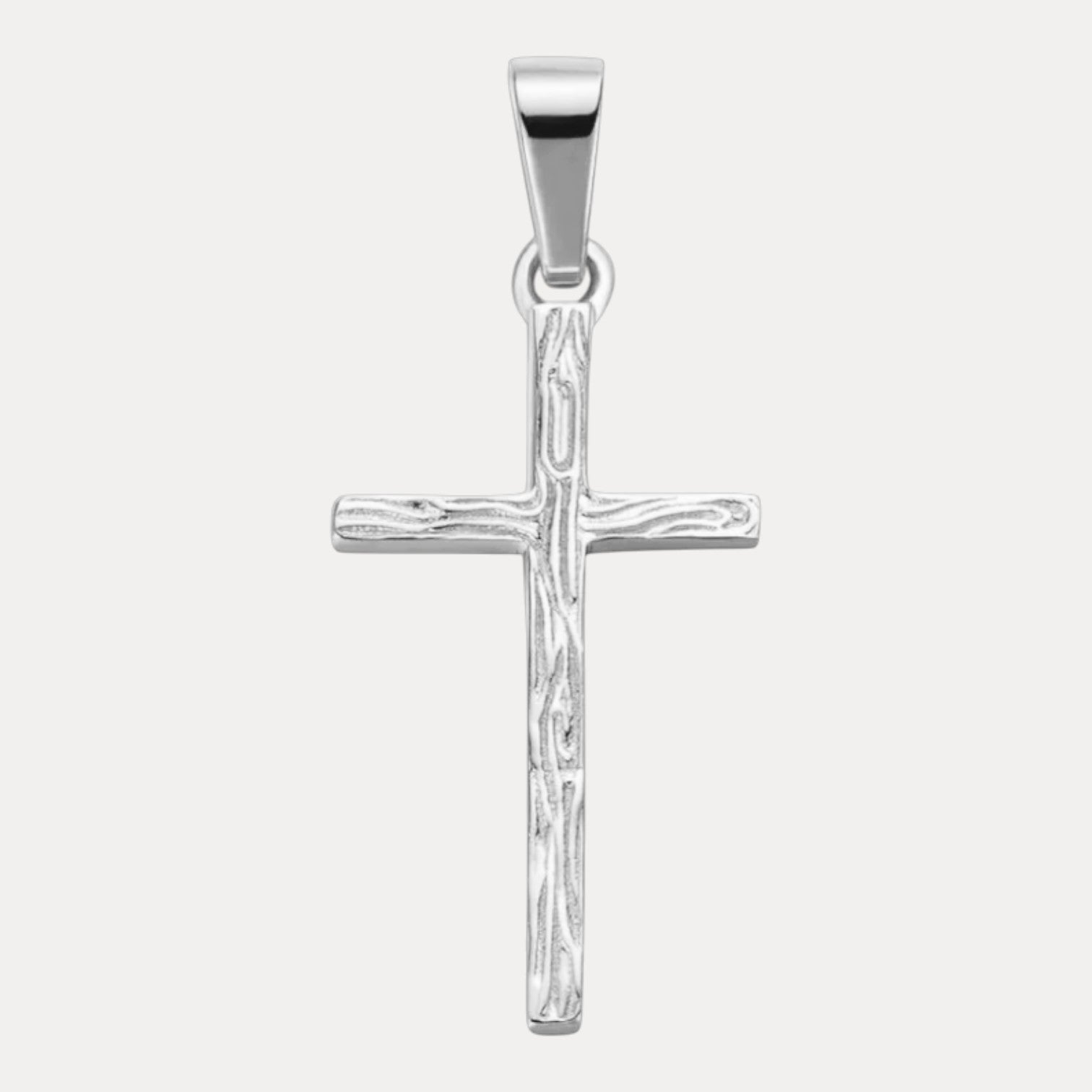 925 Sterling Silver Large Plain Classic Cross Pendant