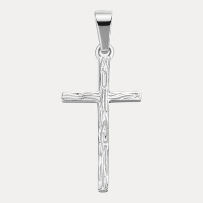 925 Sterling Silver Large Plain Classic Cross Pendant