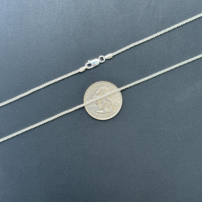 925 Sterling Silver 2mm Popcorn Ice Link Chain Necklace