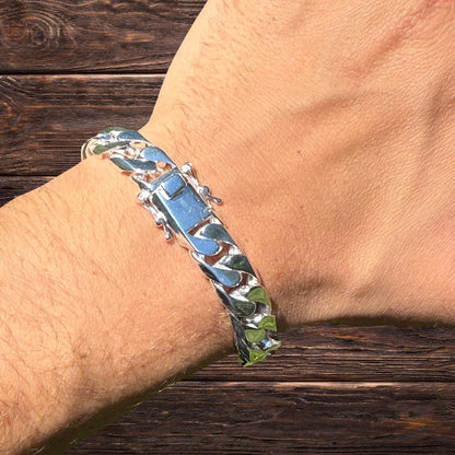 925 Sterling Silver 12mm Modern Miami Cuban Bracelet