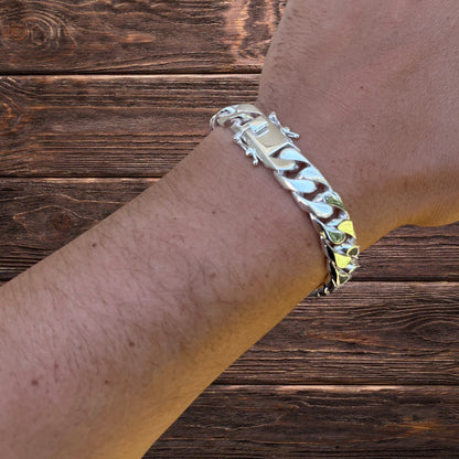 925 Sterling Silver 12mm Modern Miami Cuban Bracelet