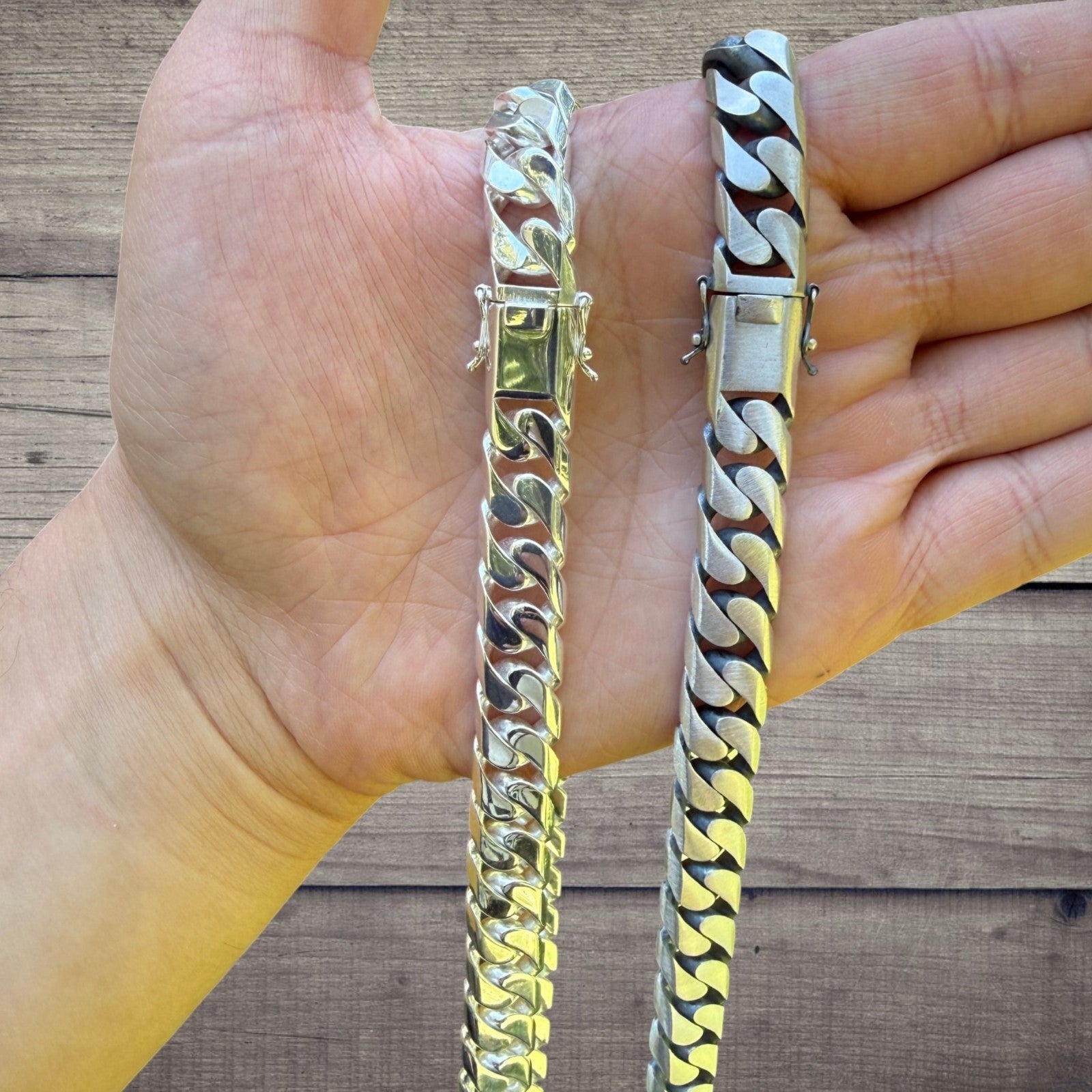 925 Sterling Silver 12mm Modern Miami Cuban Chain Necklace