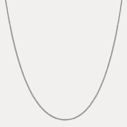 925 Sterling Silver 2mm Popcorn Ice Link Chain Necklace