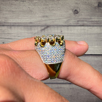 925 Sterling Silver Moissanite Royalty Ring