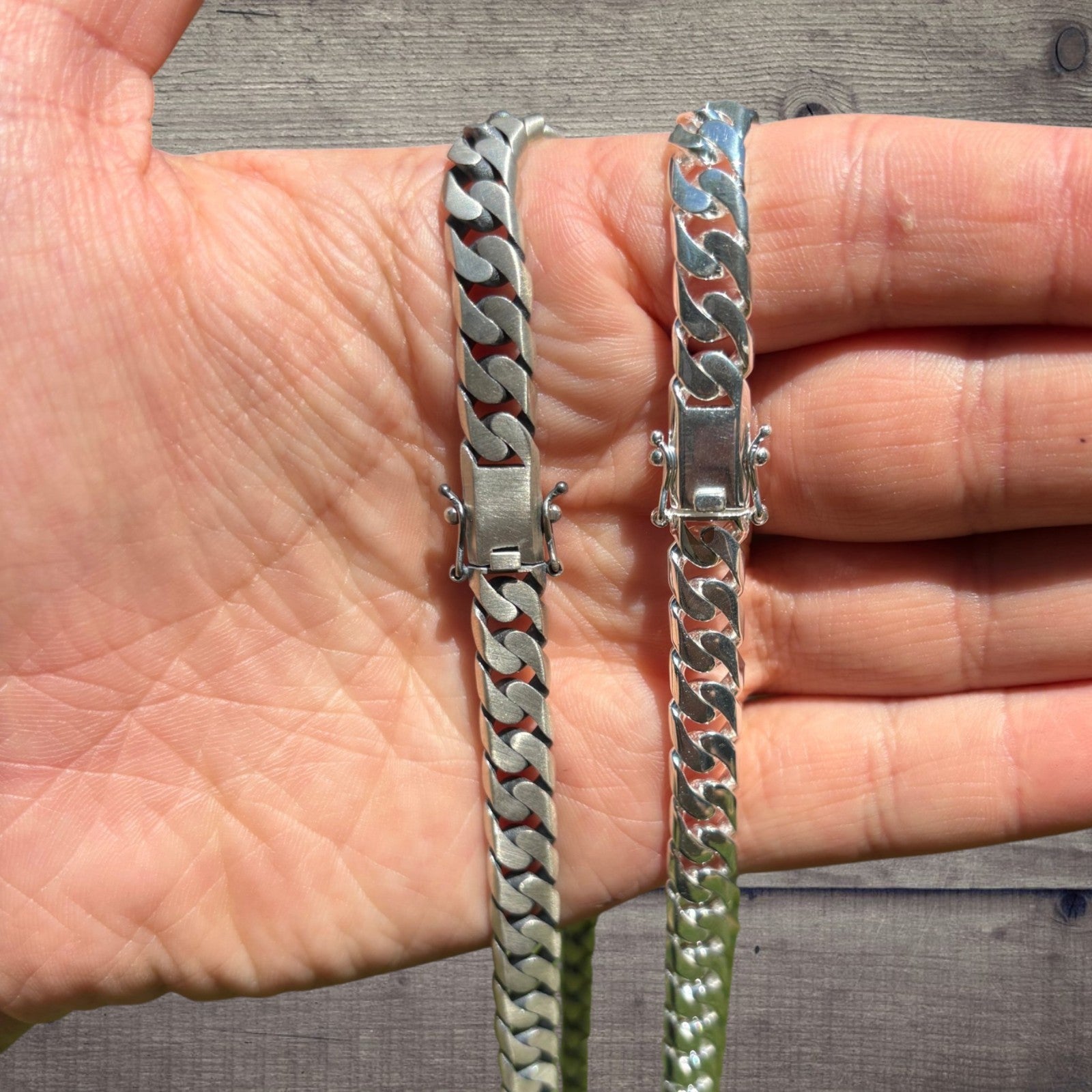 925 Sterling Silver 8mm Modern Miami Cuban Chain Necklace
