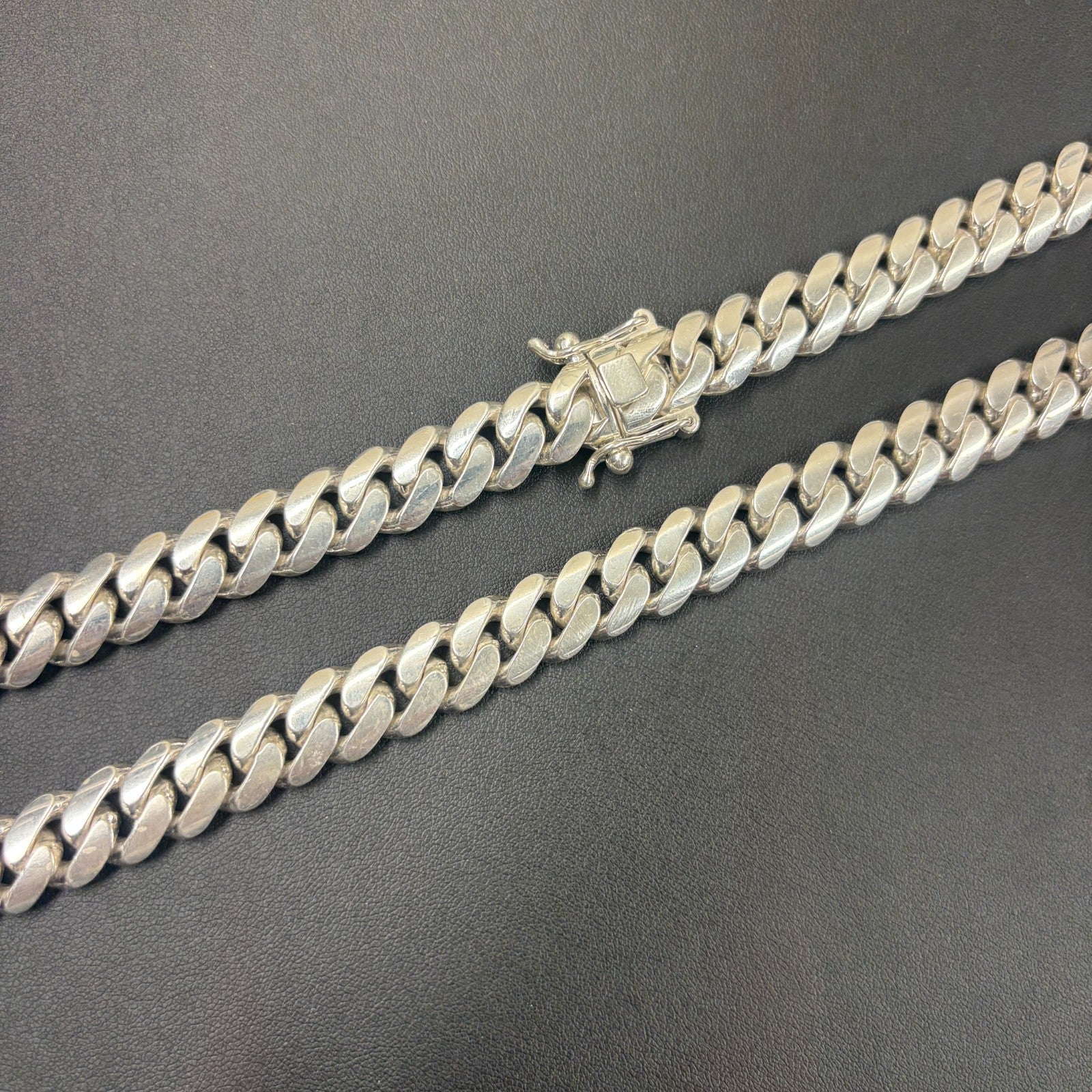 999 Fine Silver 12mm Miami Cuban Chain Necklace