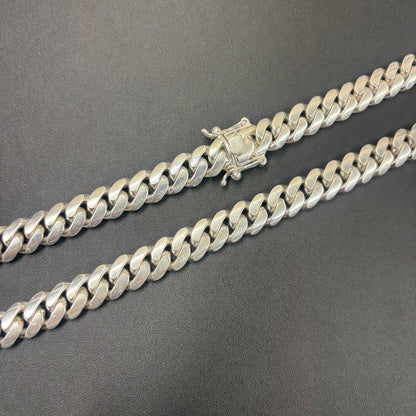 999 Fine Silver 12mm Miami Cuban Chain Necklace