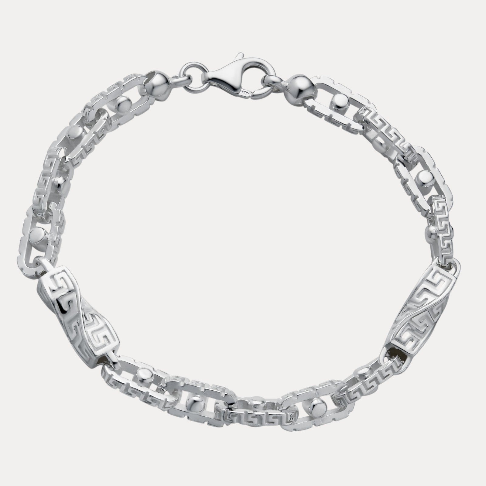 Real Italian 925 Sterling Silver Anchor Bracelet - Mens