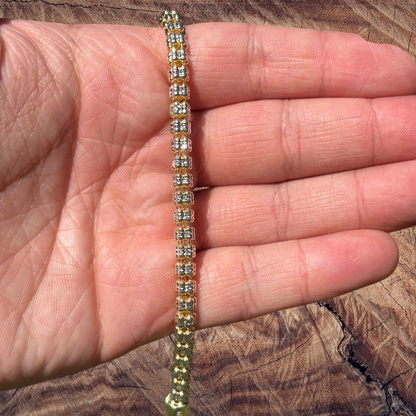 925 Sterling Silver 5-Link Ice Chain Necklace