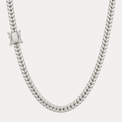 925 Sterling Silver 6mm Box Franco Chain Necklace