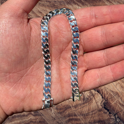 925 Sterling Silver 8mm Modern Miami Cuban Bracelet