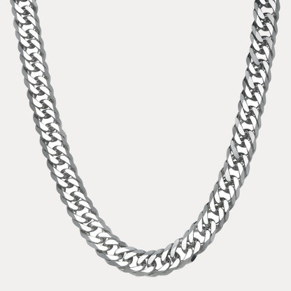 Collar de cadena doble de 16 mm en plata de ley 925