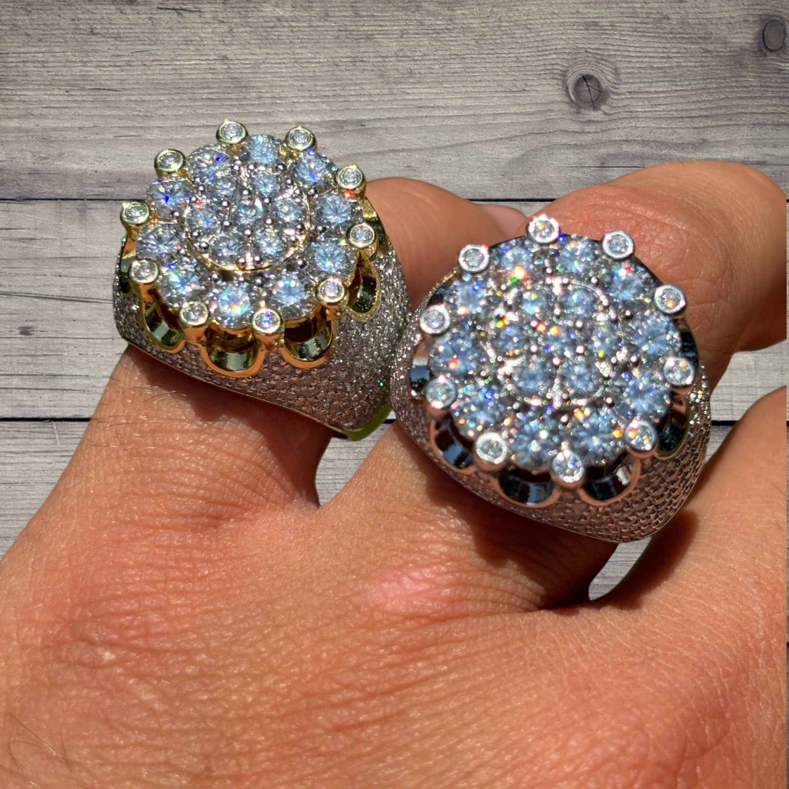 925 Sterling Silver Moissanite Royalty Ring