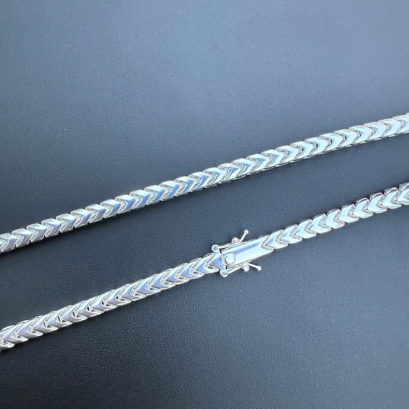 925 Sterling Silver 6mm Box Franco Chain Necklace