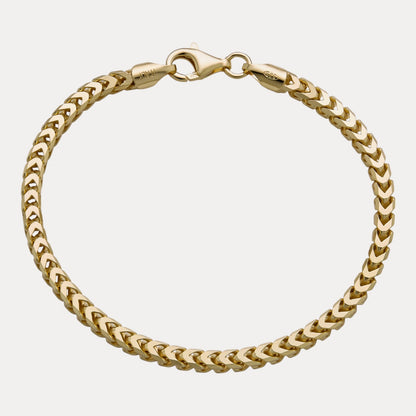 925 Sterling Silver 4mm Franco Bracelet