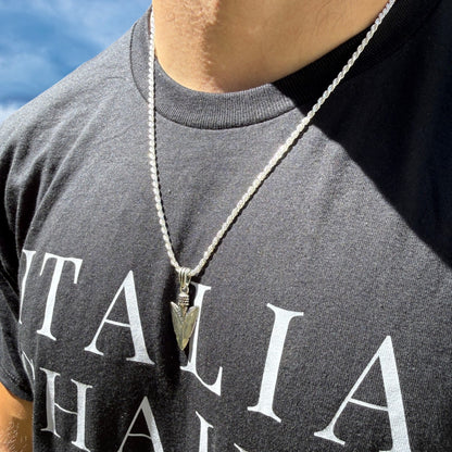 925 Sterling Silver Shark Tooth Pendant