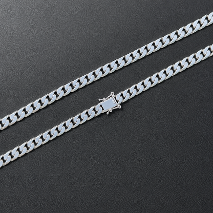 925 Sterling Silver 6mm Modern Miami Cuban Chain Necklace