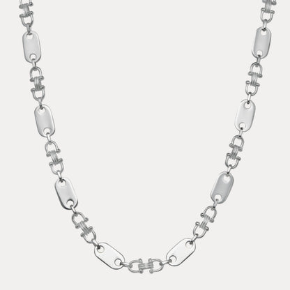 925 Sterling Silver 10mm Ferragamo Mariner Chain Necklace