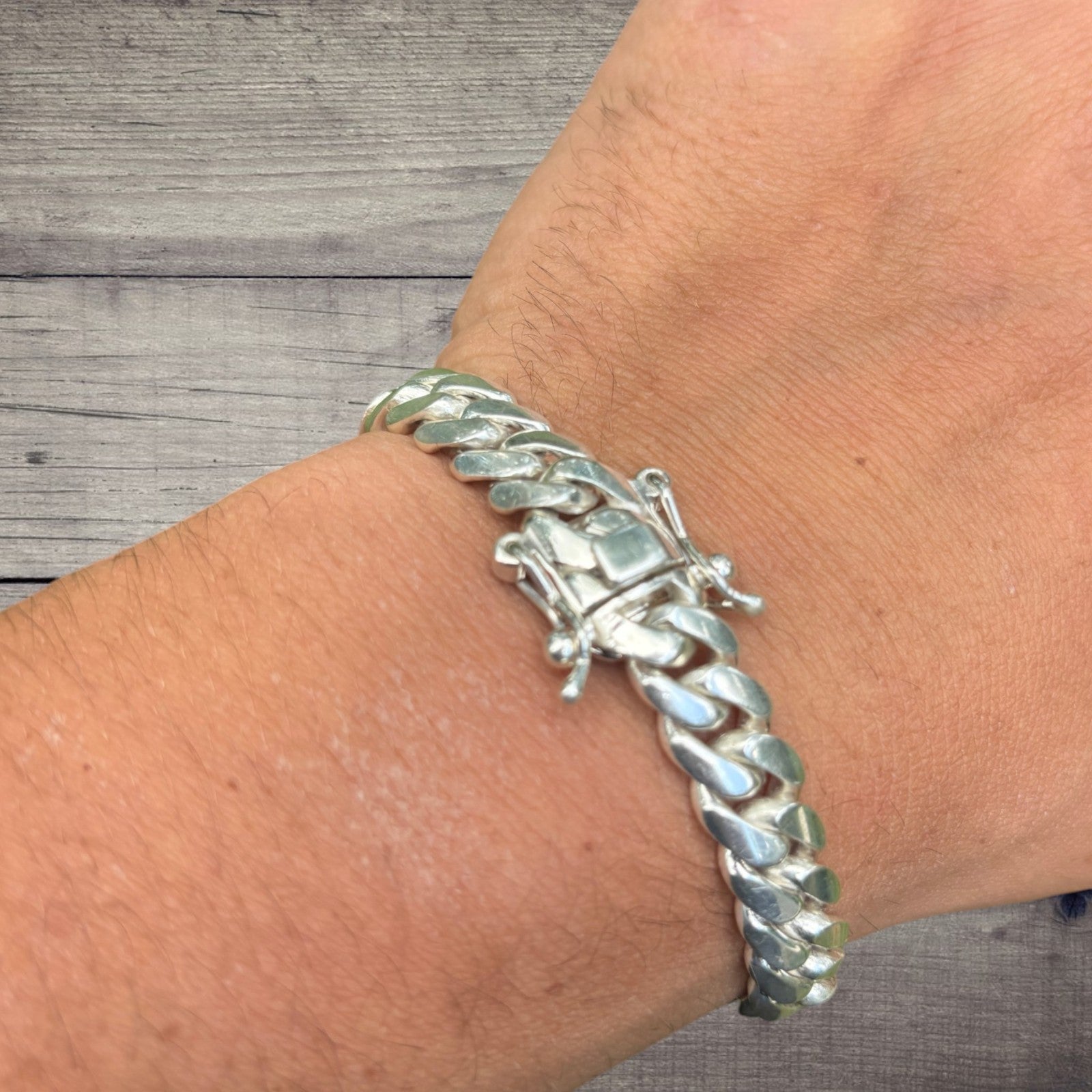 999 Fine Silver 10mm Miami Cuban Bracelet