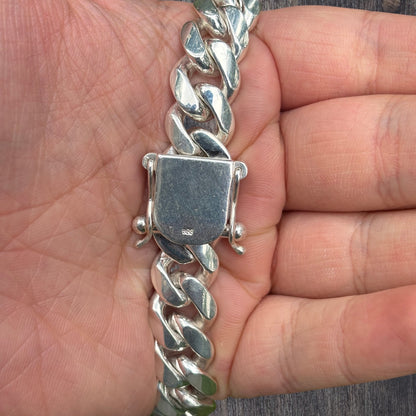 999 Fine Silver 14mm Miami Cuban Chain Necklace