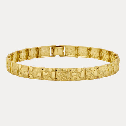 Bracelet à maillons pépites personnalisé en argent sterling 925 de 8 mm 