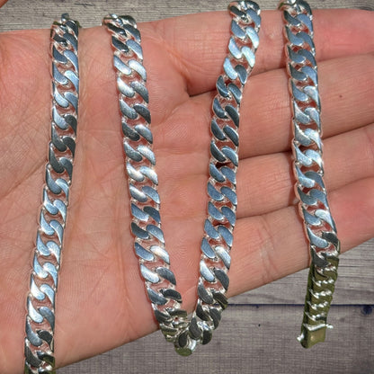 925 Sterling Silver 8mm Modern Miami Cuban Chain Necklace