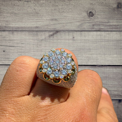 925 Sterling Silver Moissanite Royalty Ring