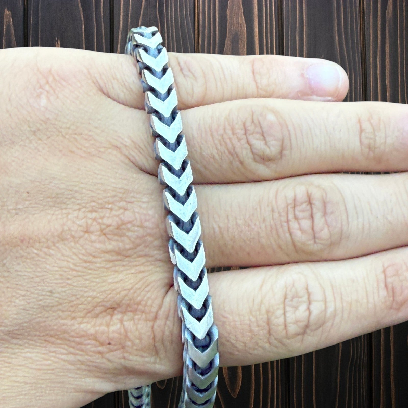 925 Sterling Silver 8mm Box Franco Chain Necklace