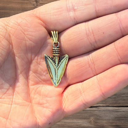925 Sterling Silver Shark Tooth Pendant