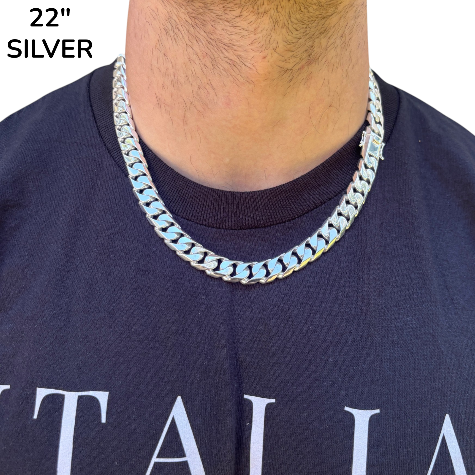 925 Sterling Silver 12mm Modern Miami Cuban Chain Necklace