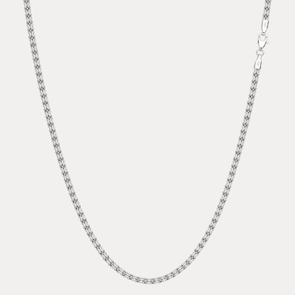 925 Sterling Silver 4-Link Ice Chain Necklace