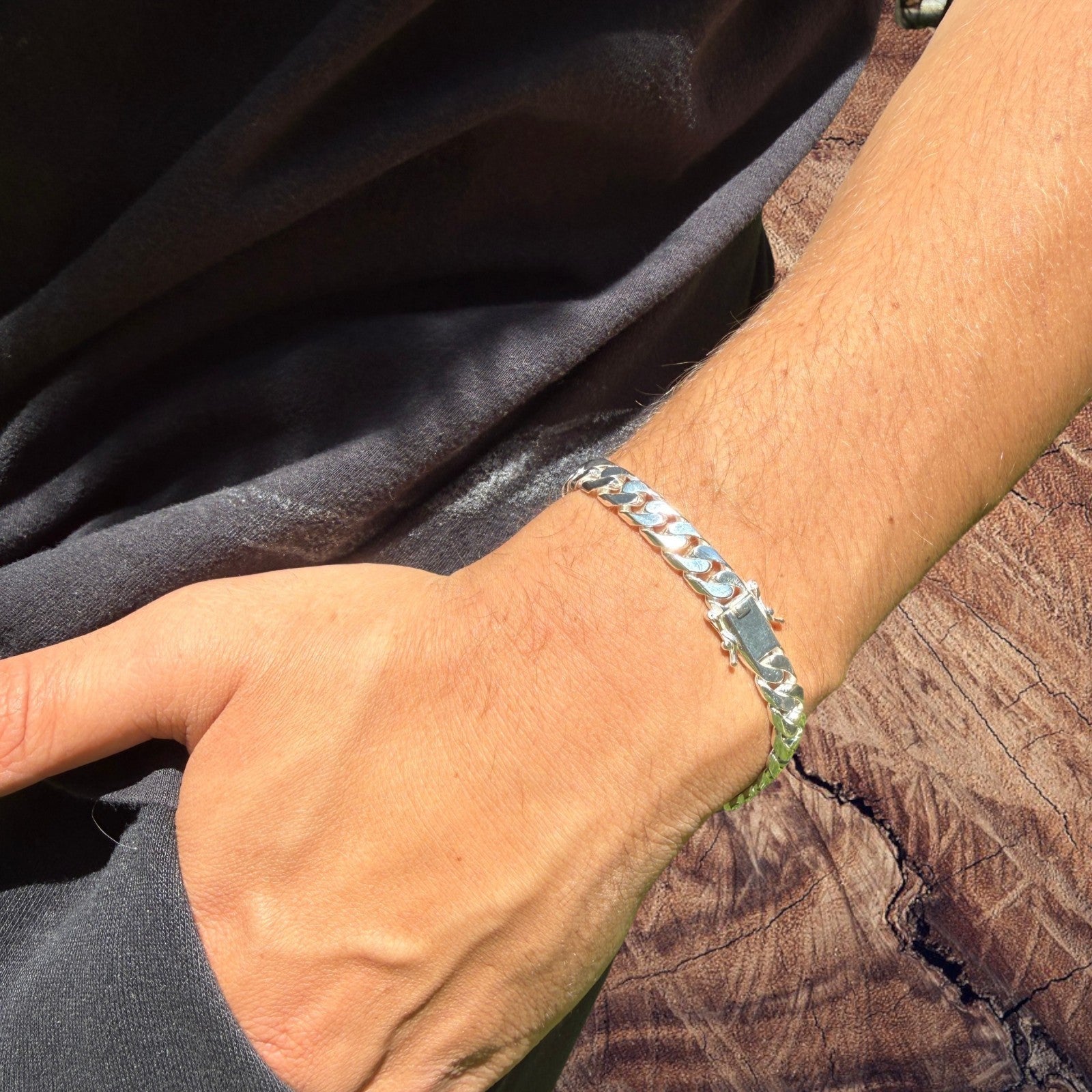 925 Sterling Silver 8mm Modern Miami Cuban Bracelet