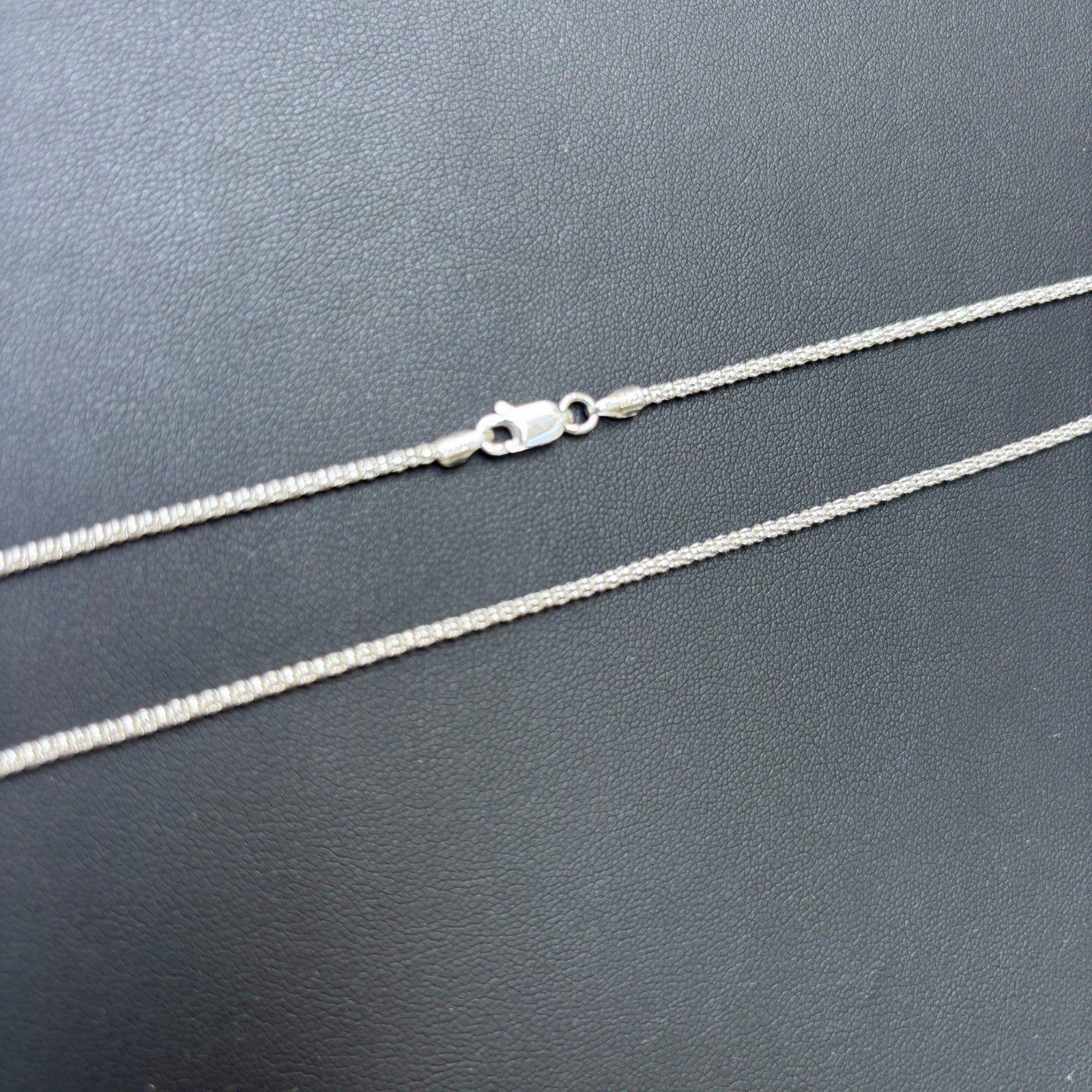 925 Sterling Silver 2mm Popcorn Ice Link Chain Necklace